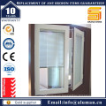 Ventana abatible de aluminio con ventanas abatibles